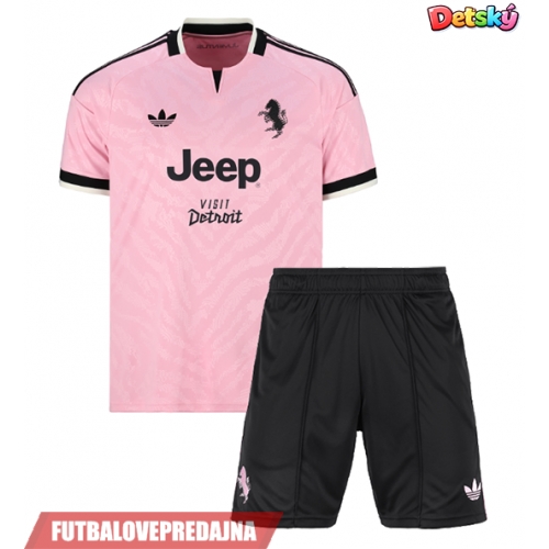 Lacne Dětský Futbalové dres Juventus Andrea Cambiaso #20 2026-27 Krátky Rukáv - Preč (+ trenírky)